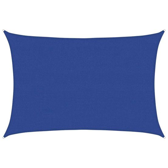 Voile d'ombrage 160 g/m² rectangulaire bleu 4x5 m pehd