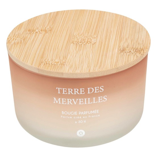 Bougie parfumée sana 420g pot verre terre des merveilles