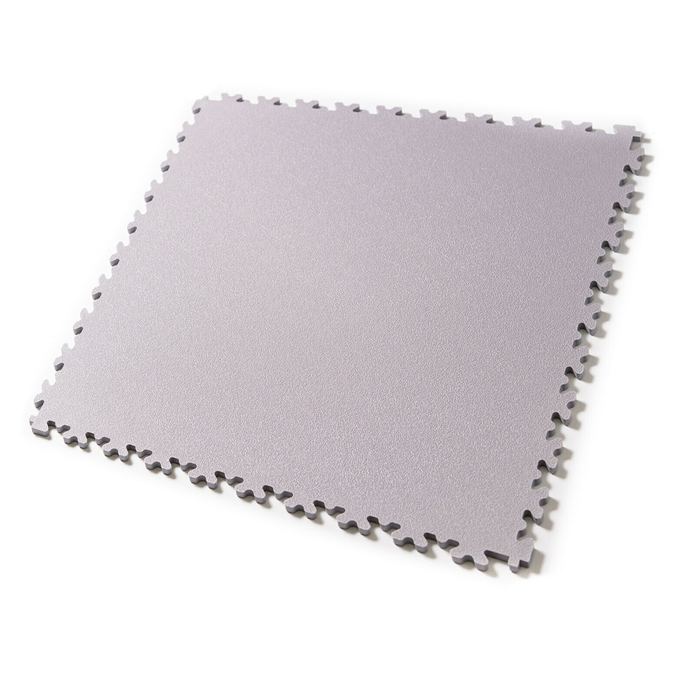 Lot de 1 m² - dalle pvc mosaik ultima pour garage, atelier, salle de sport - gris-clair