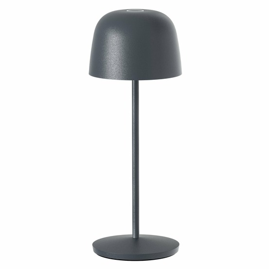Lampe de table sans fil sophia gris h28cm