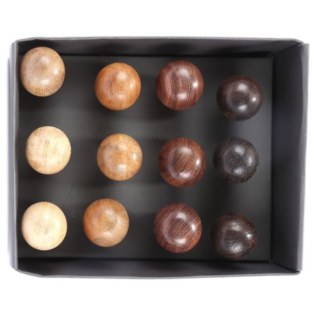 Boutons de porte en manguier (lot de 12)