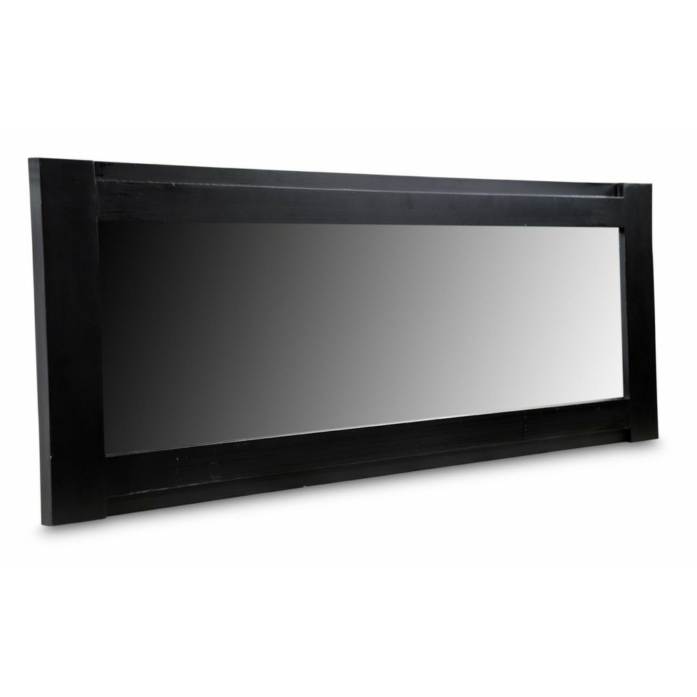 Grand miroir bois-mdf noir - idéline décoration d'autrefois