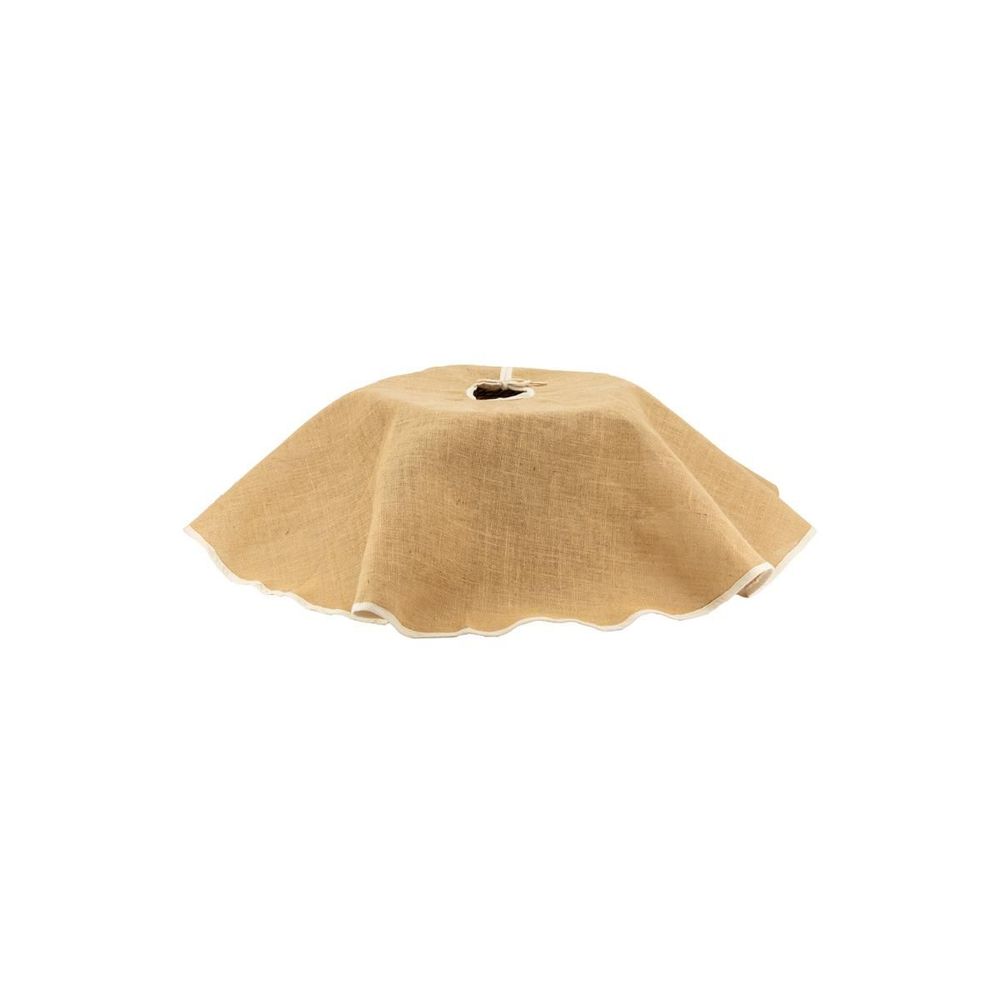 Cache-pied de sapin en tissu naturel