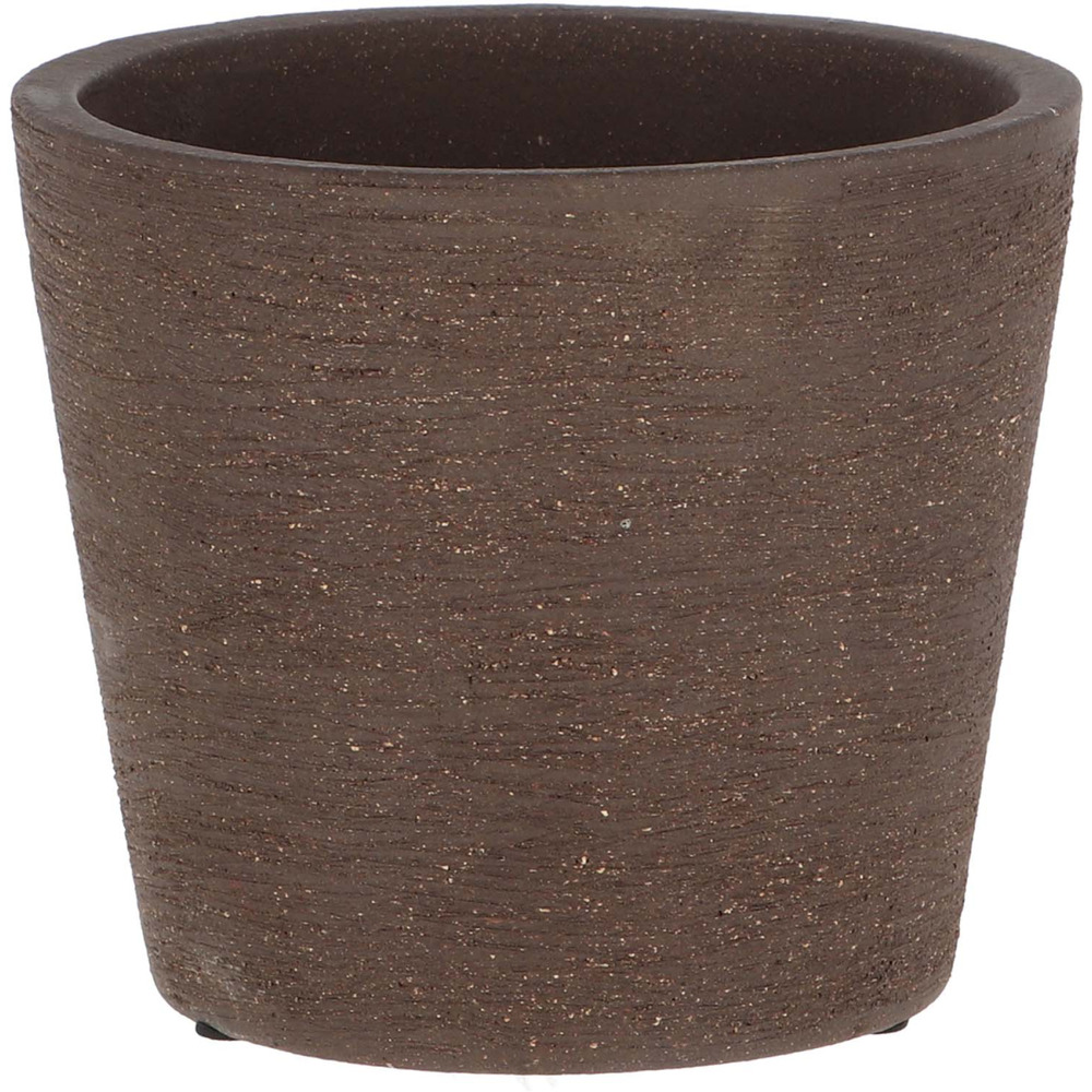 Pot de fleur en terre cuite non verni marron 15 cm