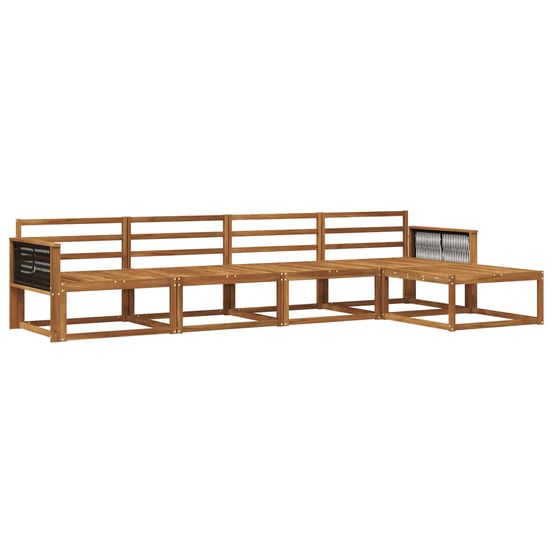 Ensemble de canapés d'extérieur 5 pc naturel