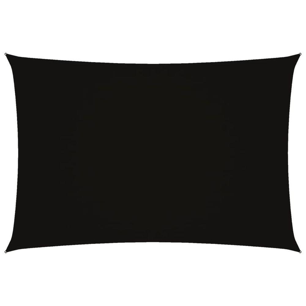 Voile de parasol tissu oxford rectangulaire 2,5x4,5 m noir