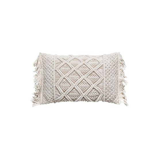 Coussin déco macramé