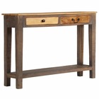 Table console bois massif vintage 118 x 30 x 80 cm