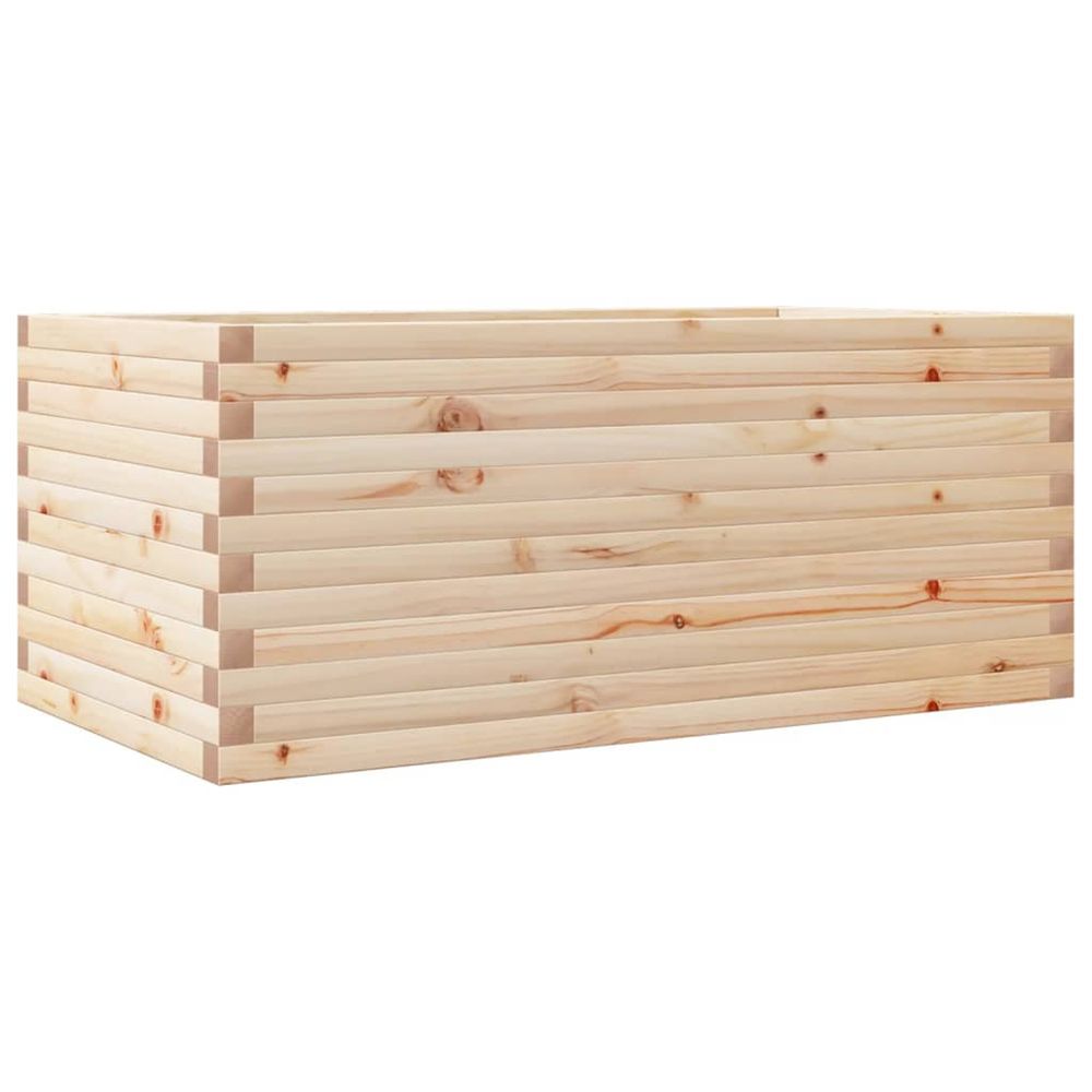 Jardinière d'extérieur 110x60x45,5 cm bois de pin massif