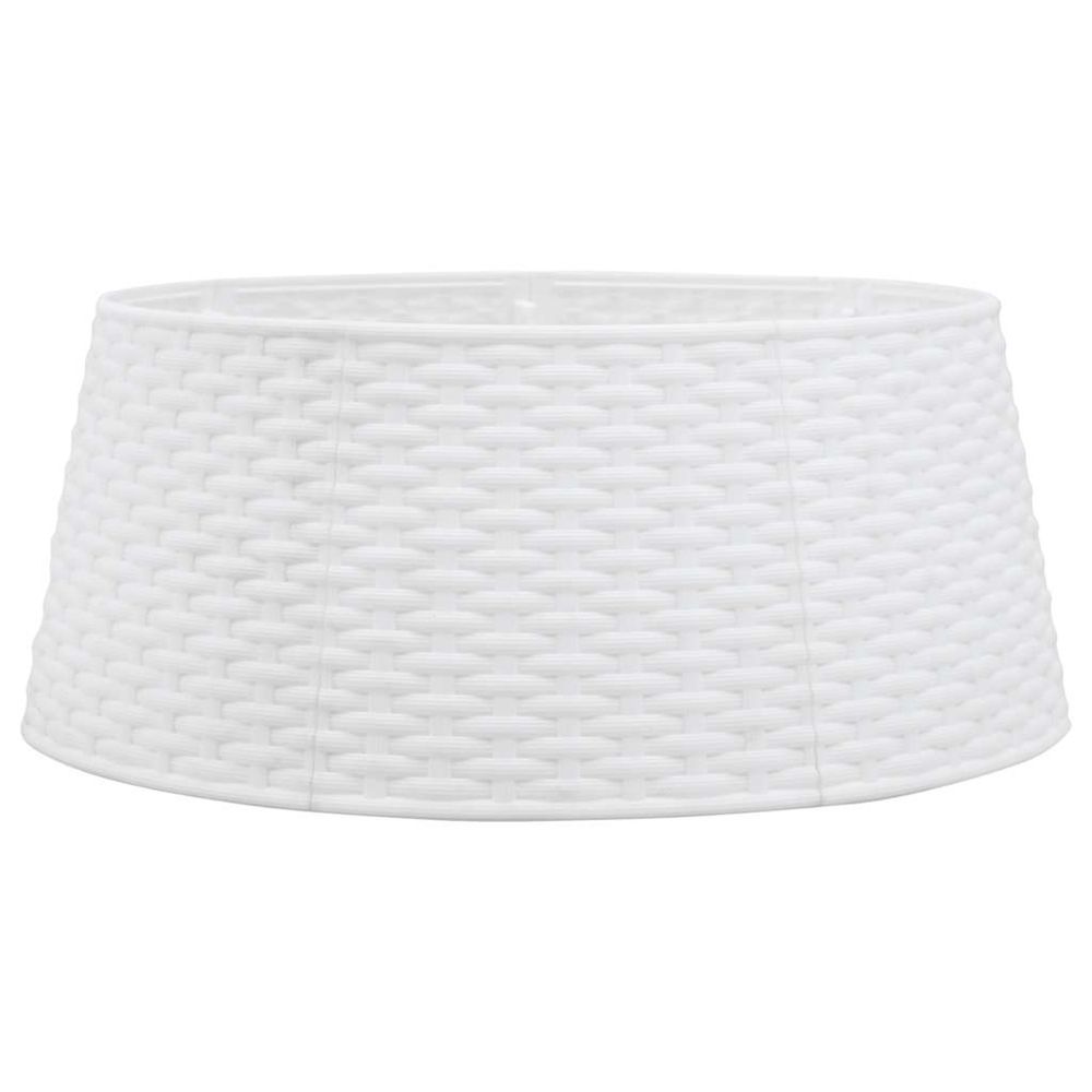 Jupe de sapin de noël blanc ø56x23 cm plastique