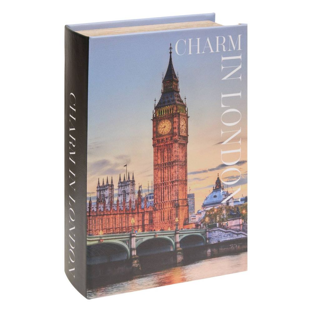 Boîte livre déco rectangulaire josh 18x27cm londres