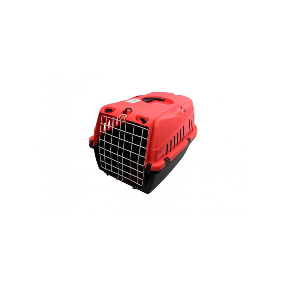 Mon ami luki - valise transport plastique - gris - chien et chat - 52x52x30