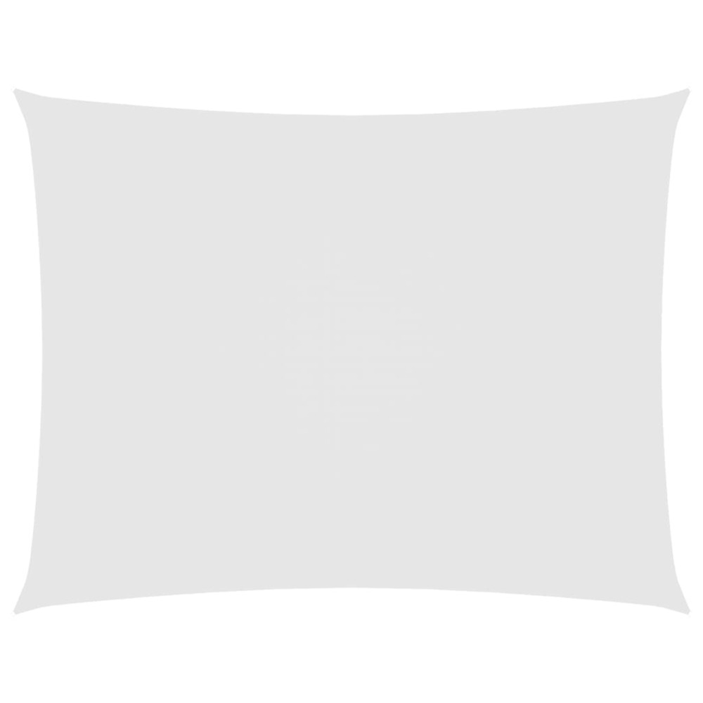Voile de parasol tissu oxford rectangulaire 5x7 m blanc