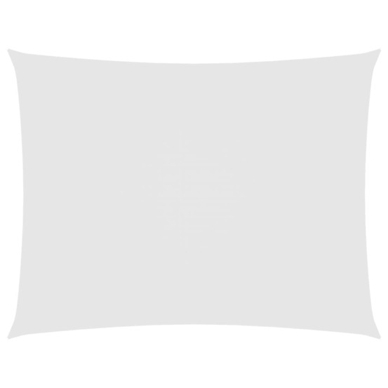 Voile de parasol tissu oxford rectangulaire 5x7 m blanc
