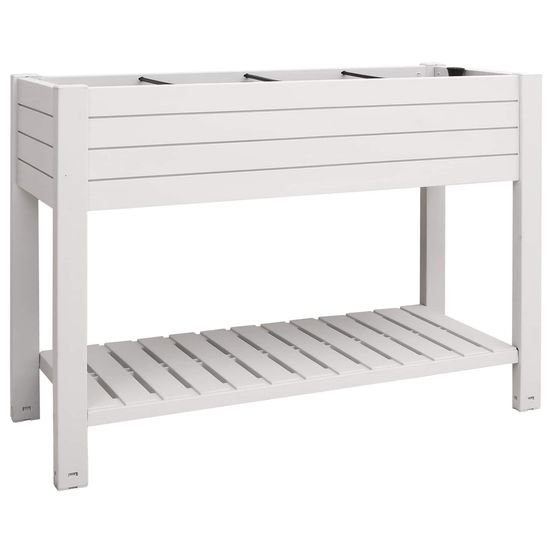 Lit surélevé de jardin blanc 110x45x79 cm polypropylène
