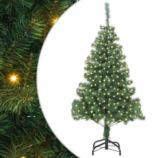 Sapin de noël avec 300 led avec support vert 180 cm pvc