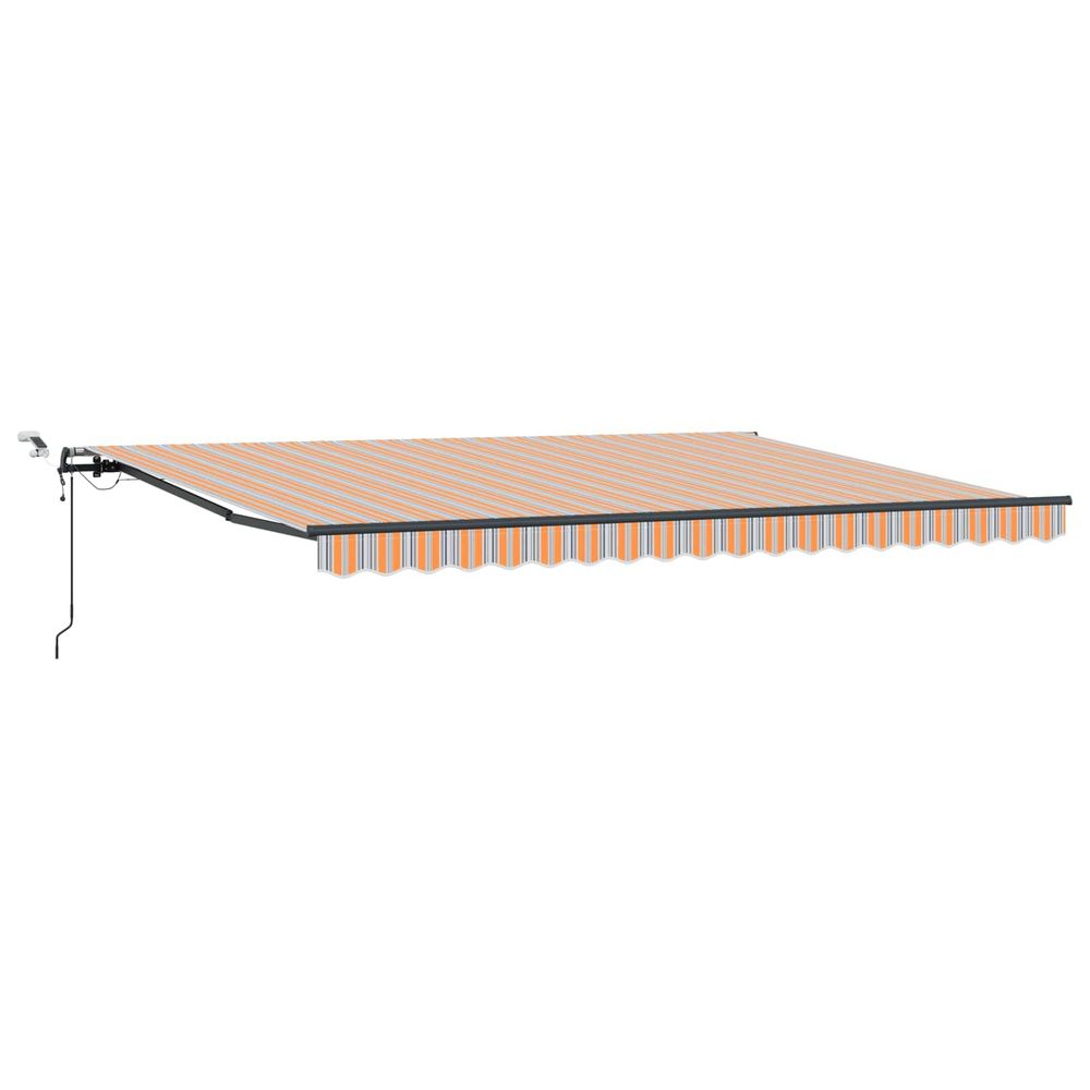 Auvent rétractable multicolore 450 × 300 cm polyester