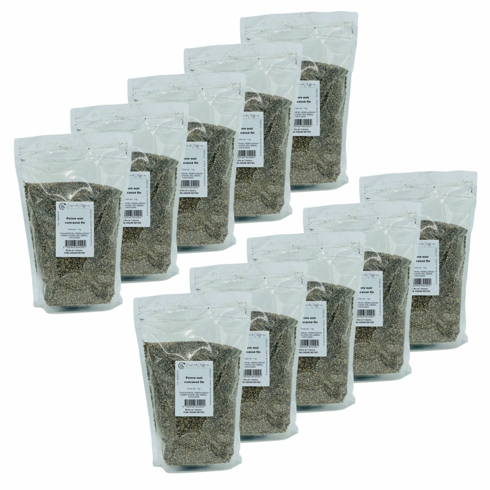 Poivre noir concassé fin - cuisine de cheffe.com