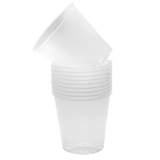 Pot transparent pour plantes - pot transparent troué de culture - pot de 6cm - x50 unités