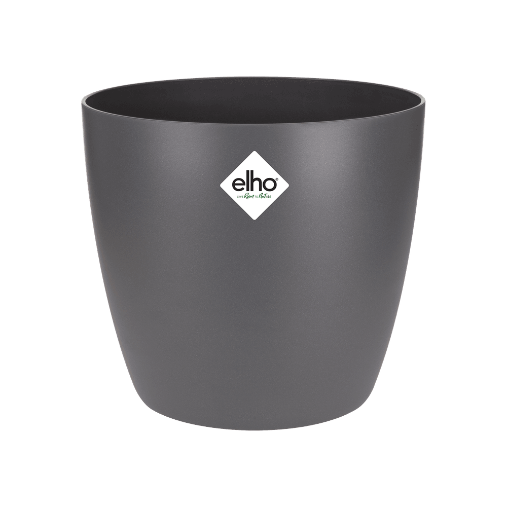 Pot elho brussels round antraciet x h27 - cache-pot - h30 cm - ø27 cm