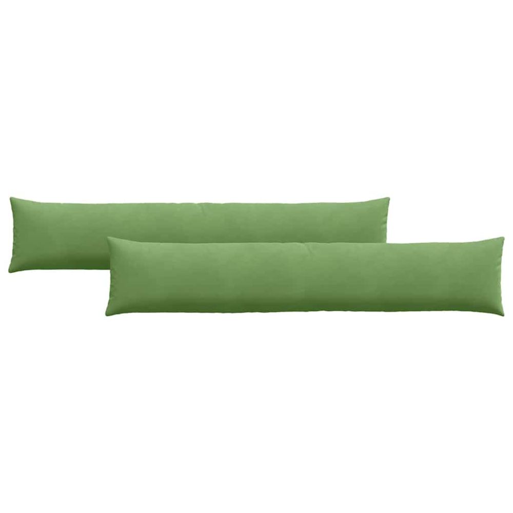 Coussins de canapé 2 pcs vert clair 200 x 40 cm