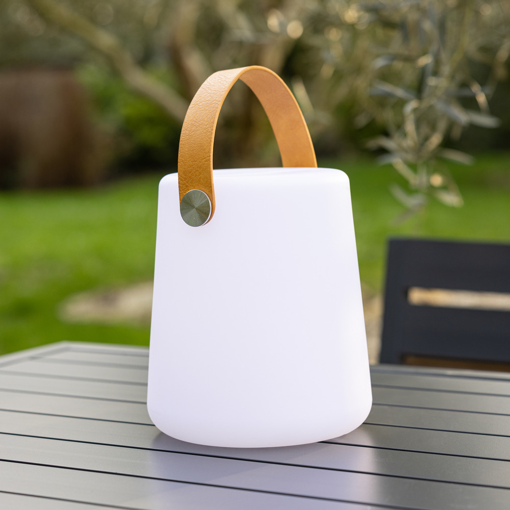 Lampe led à poser avec lanière en simili vela