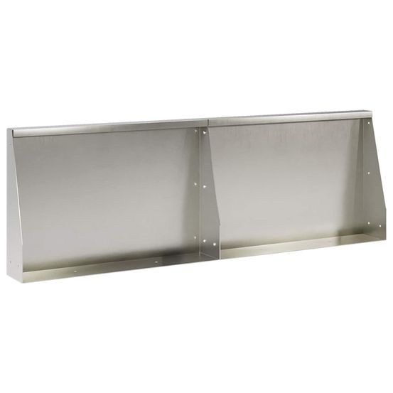 Mur de soutènement 2 pc 60 x 12 x 50 cm acier inoxydable