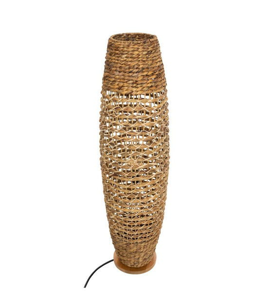 Lampadaire en métal et bois naturel h 118 cm