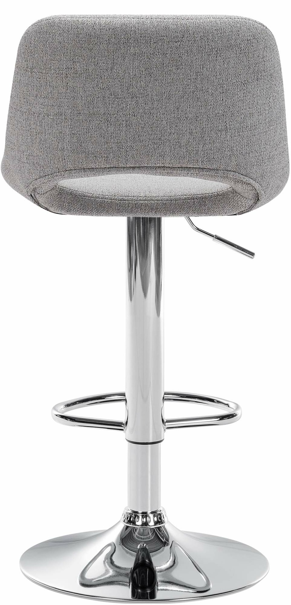 Tabouret de bar camden tissu chromé