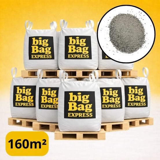 Pack 8 x big bag de +/- 1,5t ≃ 160m² sable stabilisé gris pour terrain de pétanque ø 0/6 mm - livraison premium