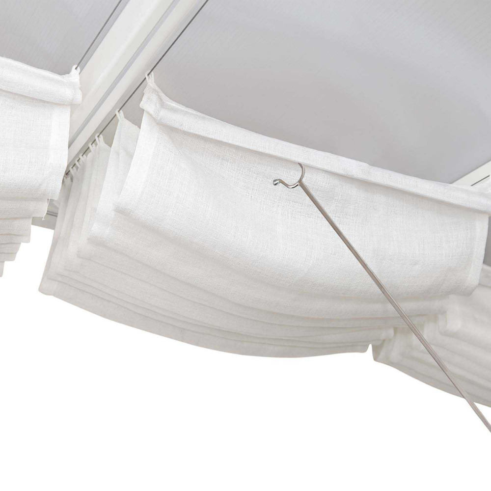 Stores de toit effet lin pour pergola pour pergola 3x9. 7 m