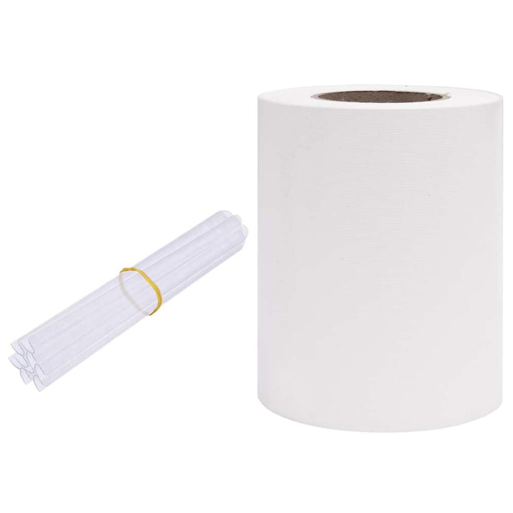 Bande de confidentialité pvc 35 x 0,19 m blanc