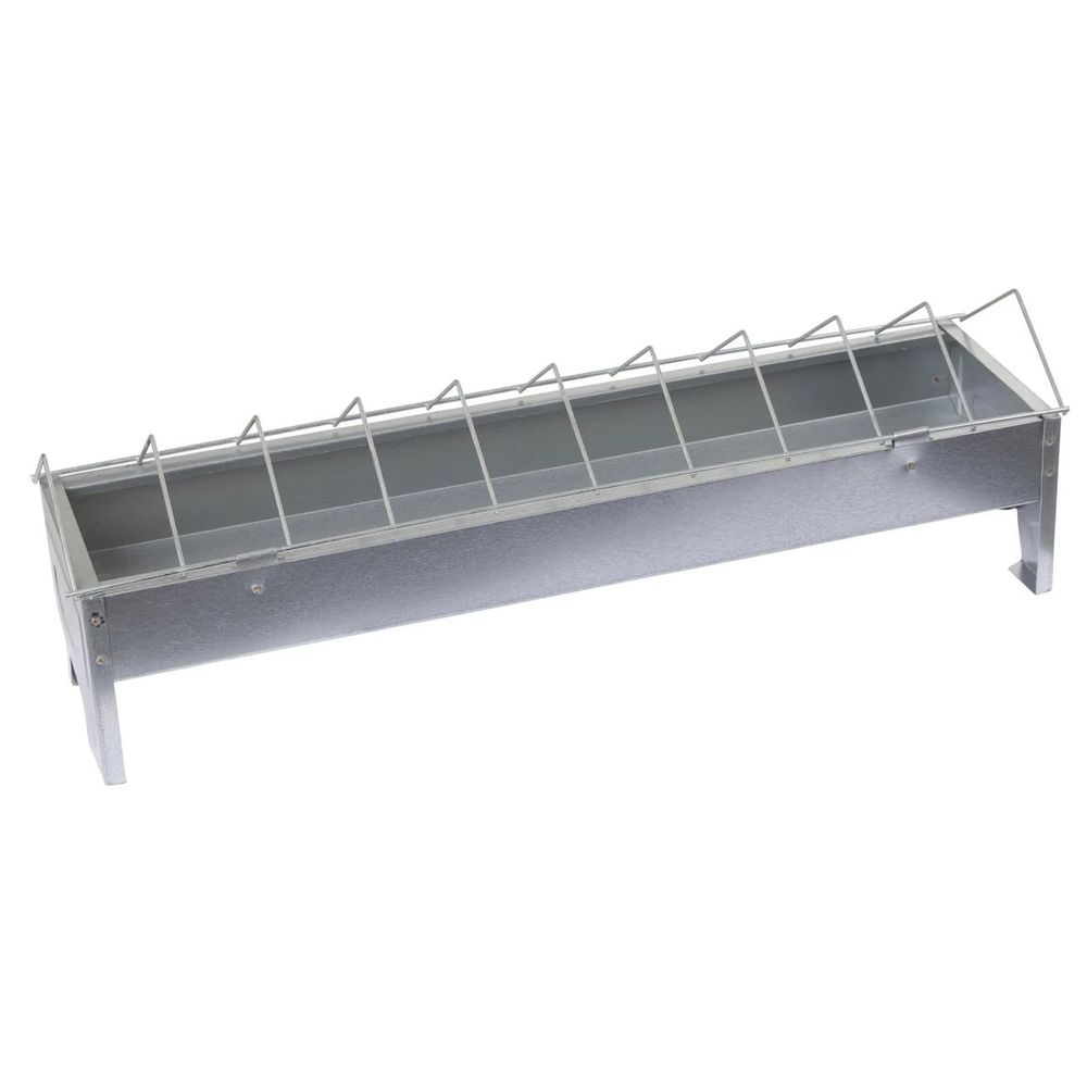 Mangeoire pour poules 50 cm avec grille - plastique résistant - antigaspillage