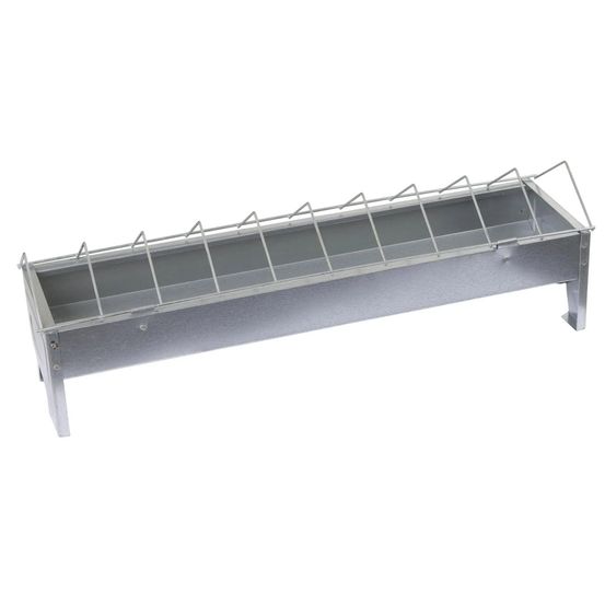 Mangeoire pour poules 50 cm avec grille - plastique résistant - antigaspillage