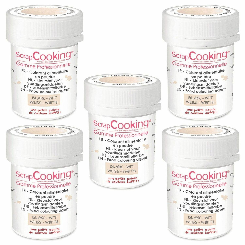 Colorant alimentaire en poudre 25 g - blanc