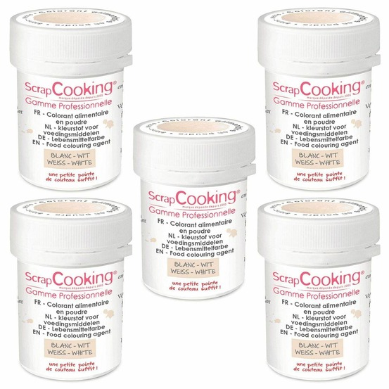 Colorant alimentaire en poudre 25 g - blanc