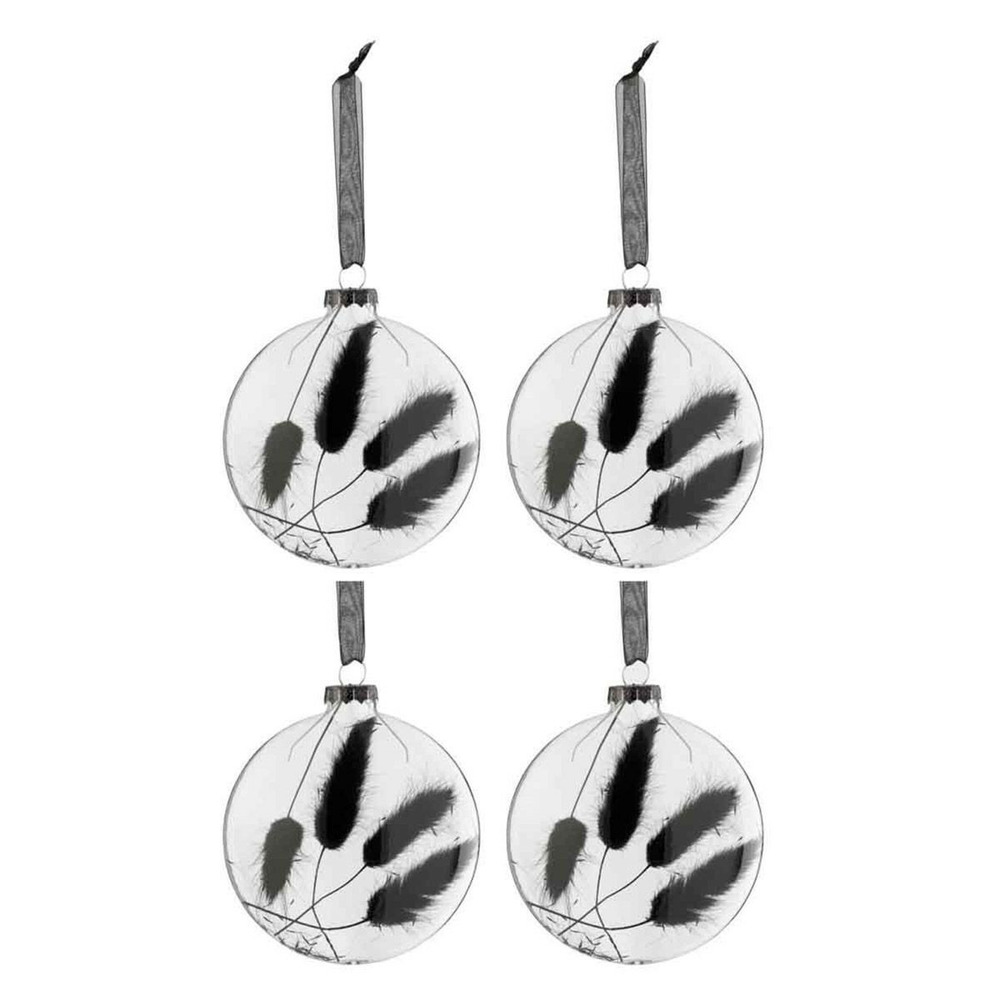 Lot de 4 boules de noël 