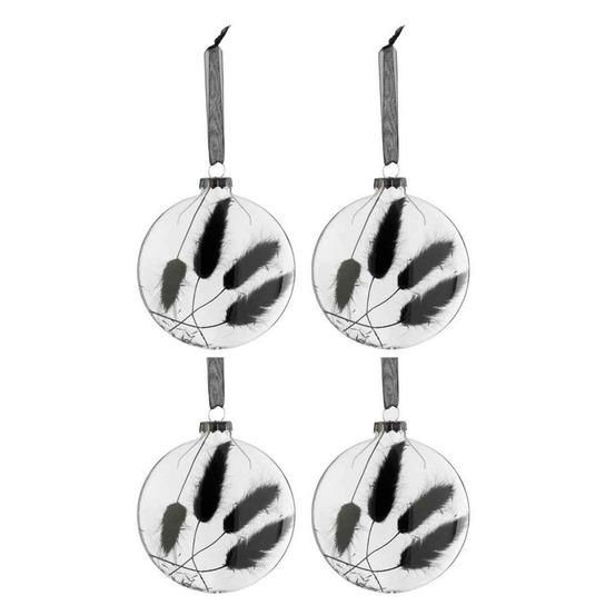 Lot de 4 boules de noël