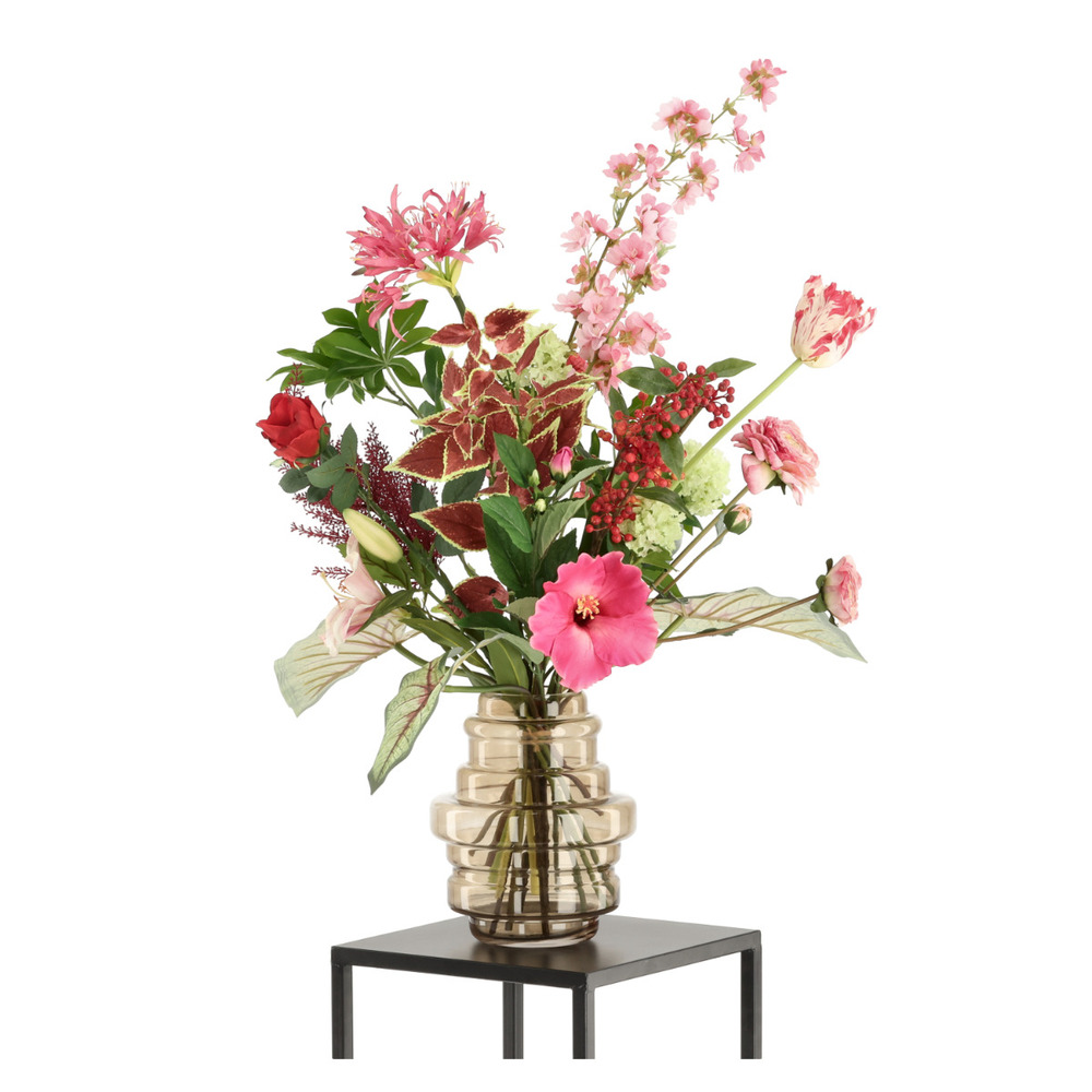 Bouquet d'art artisanal juliette antwerpen - rose/rouge