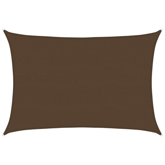 Voile d'ombrage 160 g/m² marron 5x7 m pehd