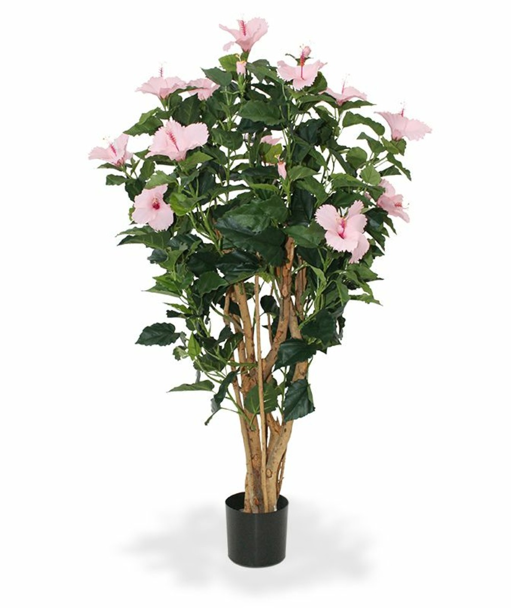 Hibiscus deluxe plante artificielle 100 cm rose