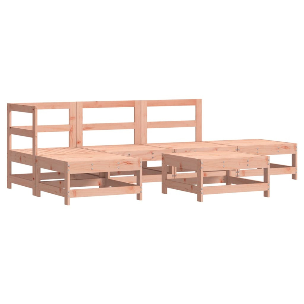 Salon de jardin 6 pcs bois massif douglas