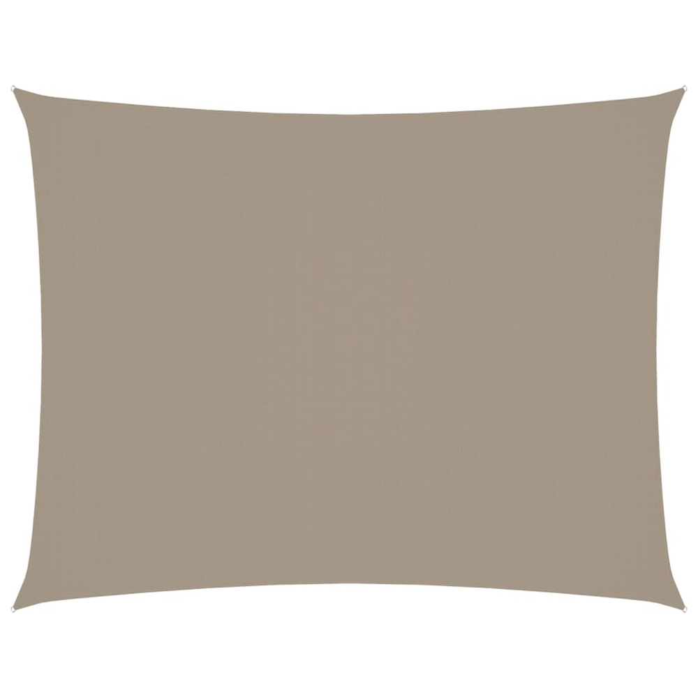 Voile de parasol tissu oxford rectangulaire 2,5x4 m taupe