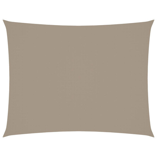 Voile de parasol tissu oxford rectangulaire 2,5x4 m taupe