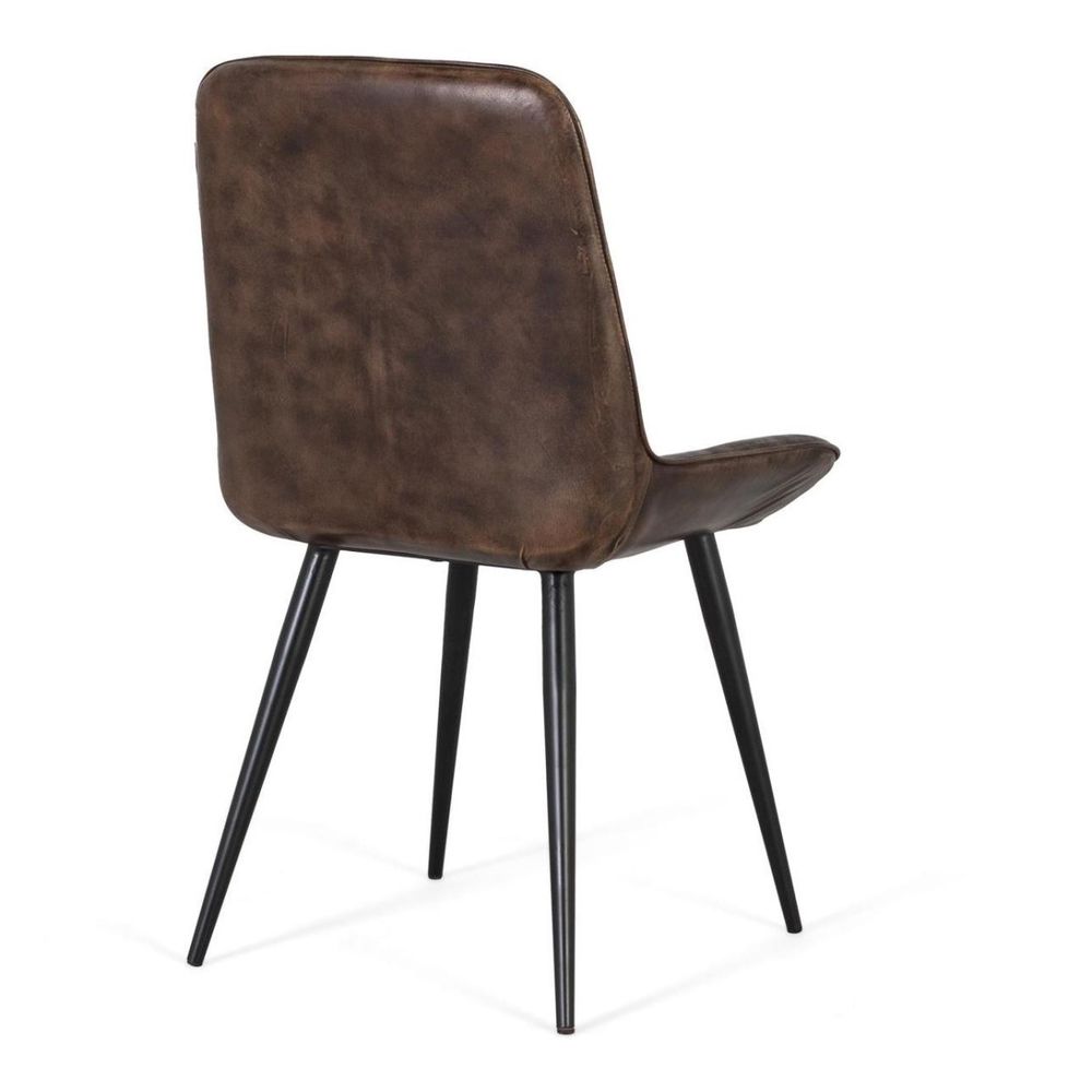 Chaise fer gris - décoration d'autrefois