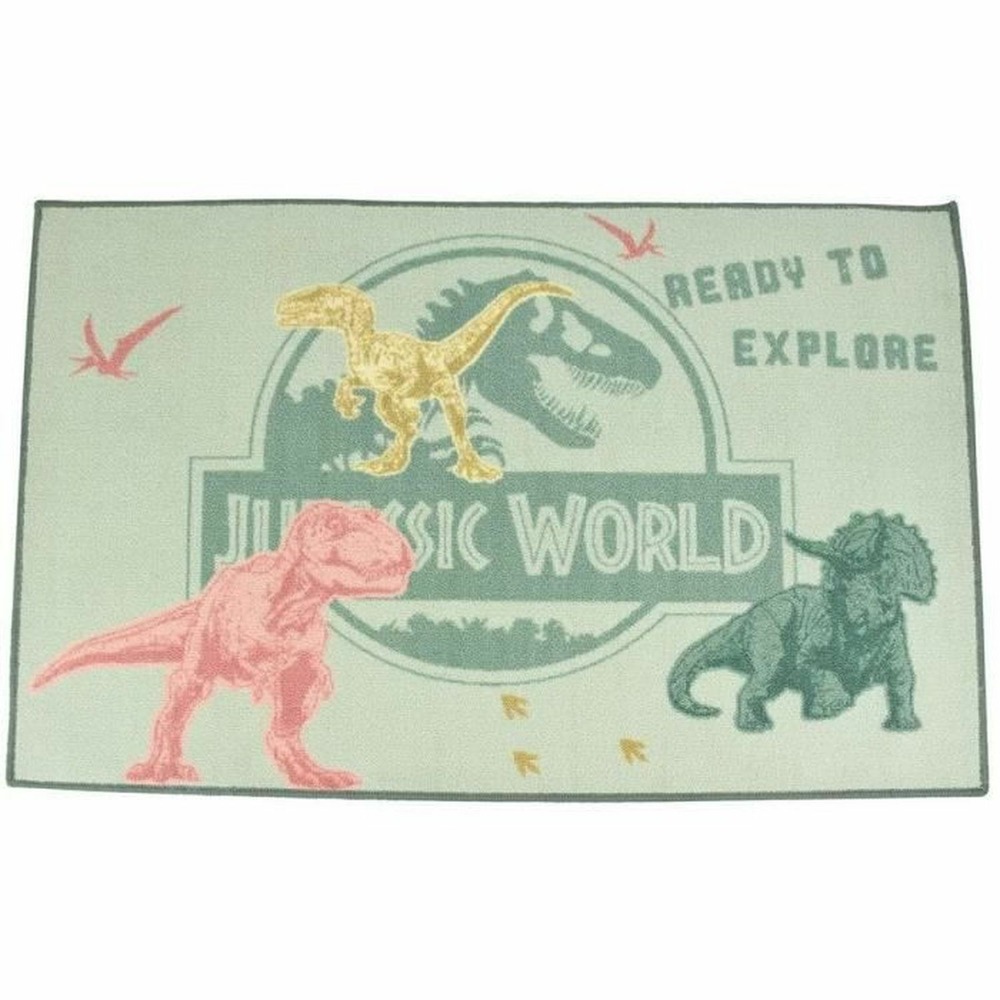 Jurassic world tapis dinosaure 120 x 80 cm