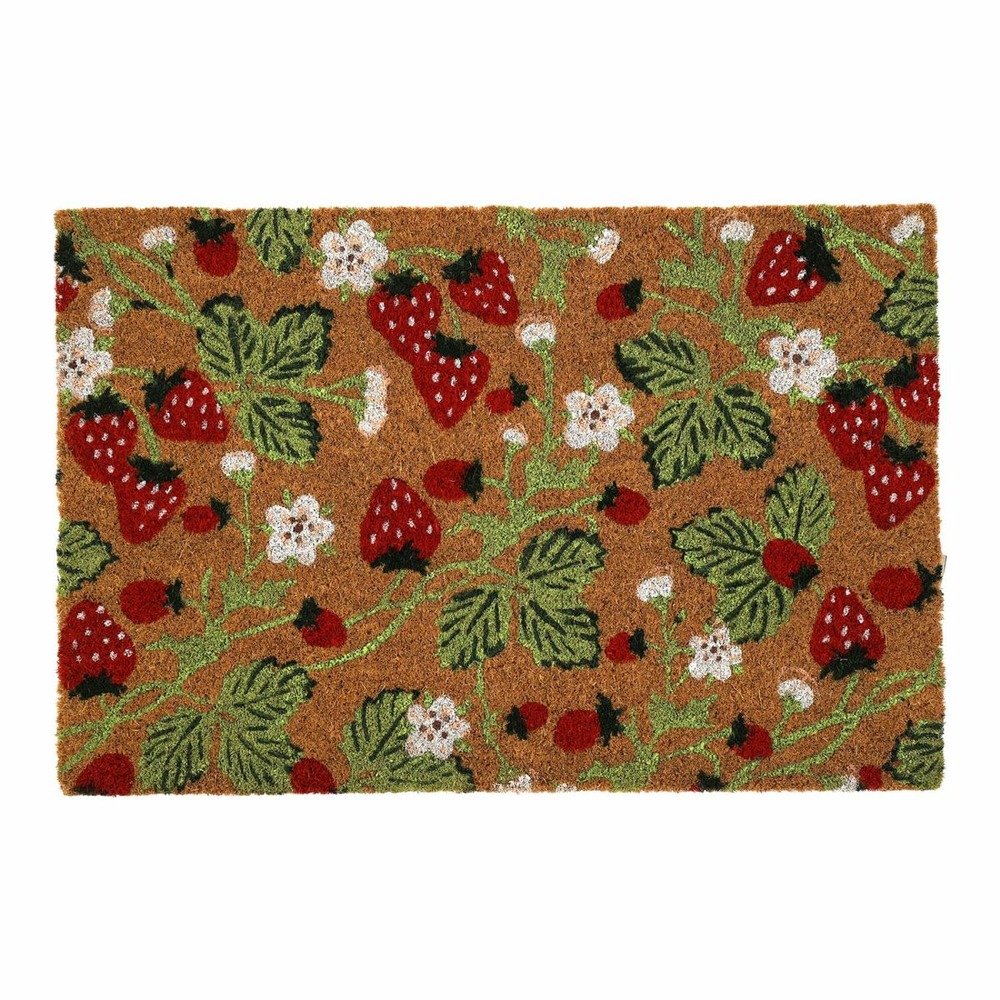 Paillasson en fibres de coco fraises 60 x 40 cm