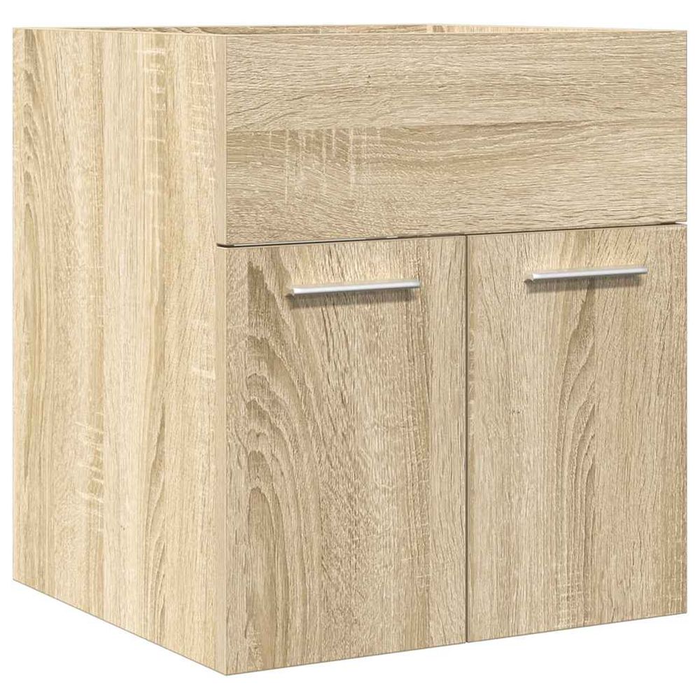 Armoire lavabo de salle de bain chêne sonoma 41x38,5x46 cm