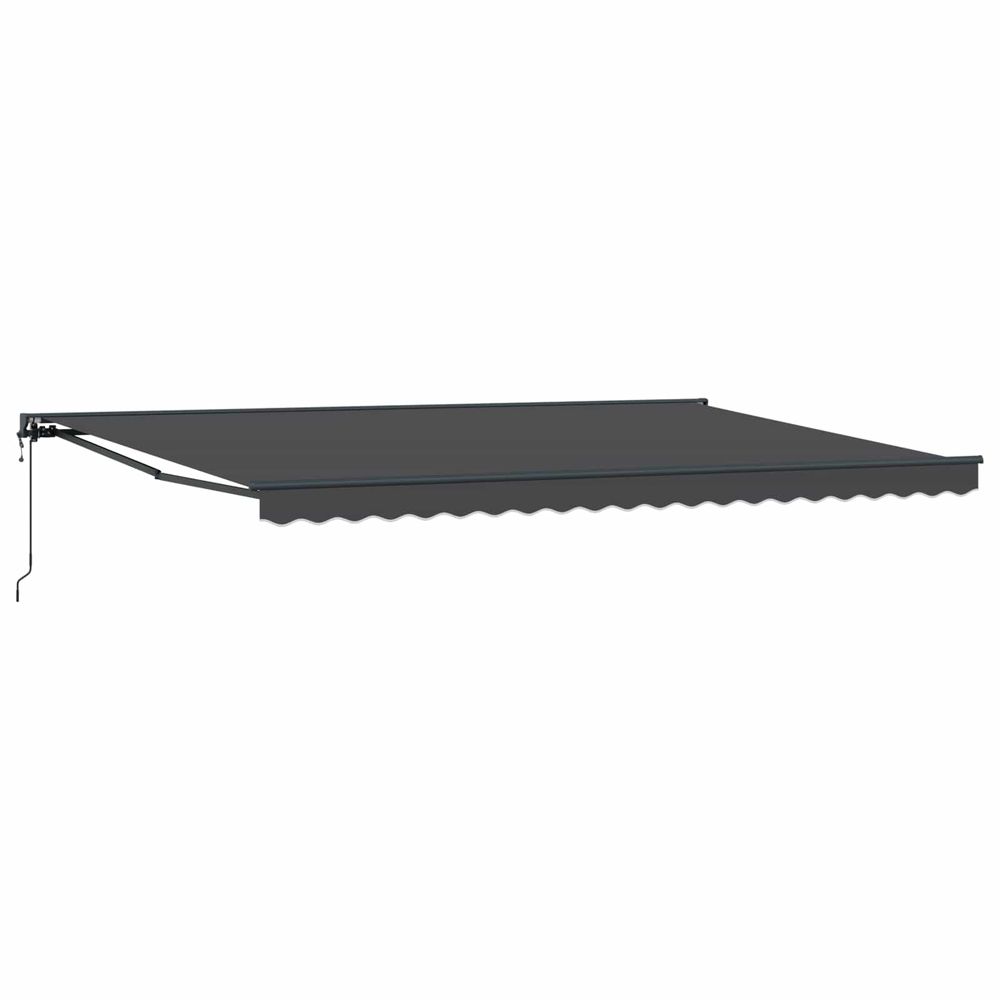 Cadre d'auvent anthracite 500 × 300 cm