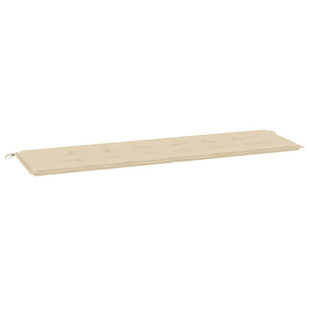 Coussin de banc de jardin beige 180x50x3 cm tissu oxford